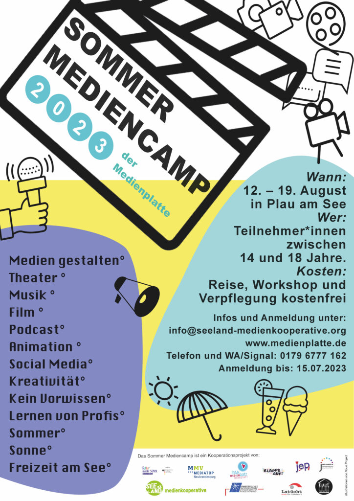 Sommermediencamp 2023 Plakat
